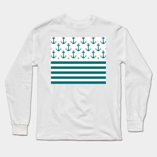 Blue Ocean Waves Long Sleeve T-Shirt